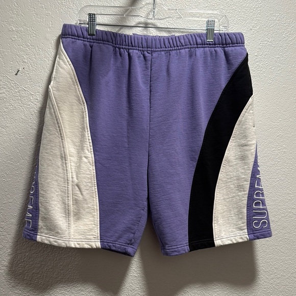 Supreme Milan Athletic Purple and White Shorts
